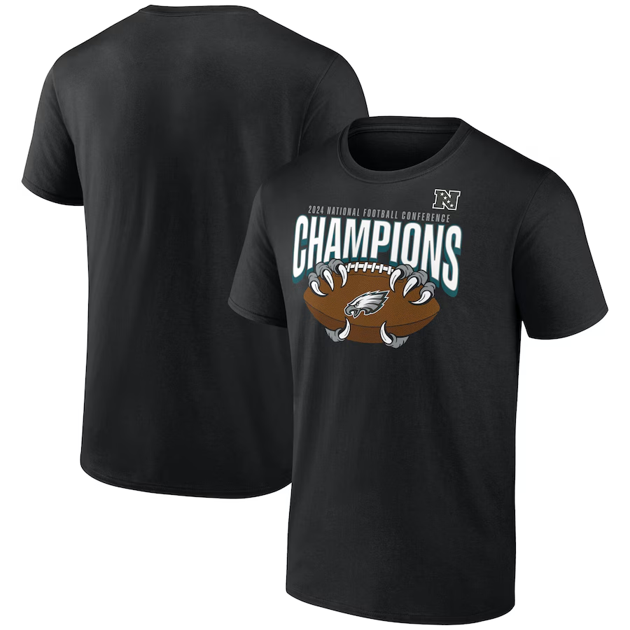 Men NFL Philadelphia Eagles grey 2025 T shirts style 6->nfl t-shirts->Sports Accessory